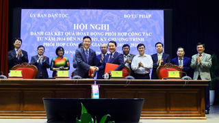 Tăng cường phối hợp giữa Bộ Tư pháp và Ủy ban Dân tộc