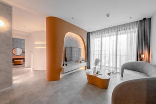 Chung cư lấy cảm hứng từ hẻm núi màu cam đất