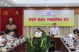 Họp báo thường kỳ Quý III/2023 Bộ Khoa học và Công nghệ