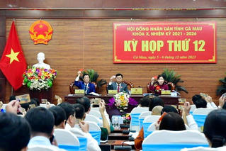 Công bố kết quả lấy phiếu tín nhiệm đối với người giữ chức vụ do HĐND tỉnh Cà Mau bầu