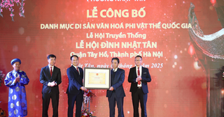 Vinh danh di sản văn hóa phi vật thể quốc gia Lễ hội đình Nhật Tân