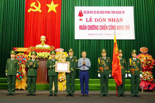 Bộ đội Biên phòng tỉnh Quảng Trị đón nhận Huân chương Chiến công Hạng Nhì
