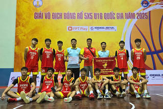 PK-KQ Peak "đổi màu" huy chương thành công tại Giải vô địch bóng rổ 5x5 U16 quốc gia 2025