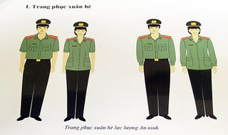 Thống nhất sử dụng trang phục CAND mẫu cải tiến từ 6/6