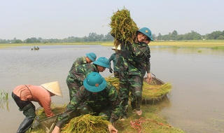Hình ảnh đẹp về người lính trên quê hương Bác Hồ