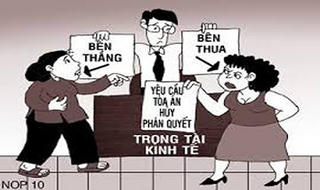 Thi hành phán quyết  của Trọng tài thương mại 