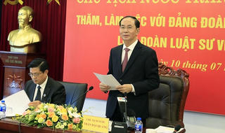 Chủ tịch nước: Xây dựng đội ngũ luật sư có trình độ ngang tầm khu vực và quốc tế