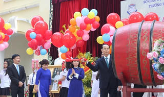 Ngôi trường cuối cùng cố Chủ tịch nước Trần Đại Quang đánh trống khai giảng