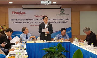 Tọa đàm môi trường kinh doanh dưới góc nhìn ứng xử của chính quyền với doanh nghiệp qua thực tiễn đấu giá quyền sử dụng đất