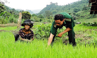 Mới lạ sắc xuân nơi ngã ba biên giới 