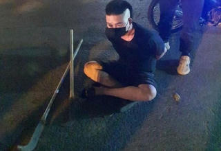 21 người cũng tang vật bị tạm giữ vì gây mất trật tự trong đêm khai mạc World Cup