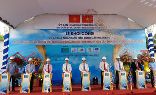 Khánh Hòa: Khởi công dự án đập ngăn mặn trên sông Cái Nha Trang