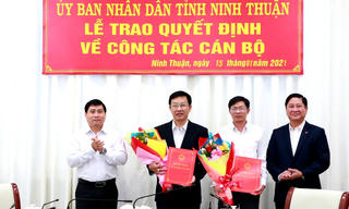 Ninh Thuận bổ nhiệm Giám đốc hai Sở