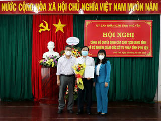 Ông Hà Công Khánh giữ chức Giám đốc Sở Tư pháp Phú Yên