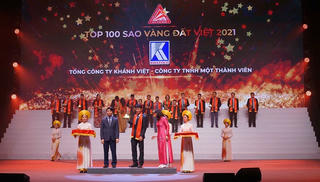 Tổng công ty Khánh Việt đạt giải thưởng TOP 100 Sao Vàng Đất Việt 2021