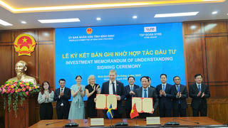 Bình Định ký bản ghi nhớ đầu tư dự án Tổ hợp sản xuất tái chế vải 1 tỷ USD với tập đoàn Syre, Thụy Điển 