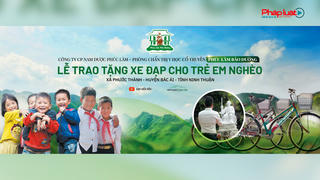 Ninh Thuận: Công ty CP Nam dược Phúc Lâm trao tặng 80 chiếc xe đạp cho học sinh nghèo