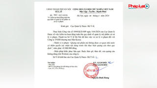 Công ty TNHH Thương mại Hân Korea bị xử phạt 45 triệu đồng