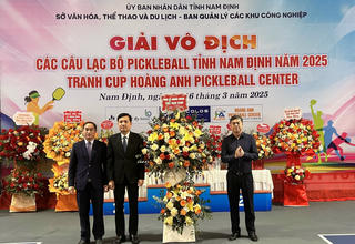 Khai mạc giải Vô địch các Câu lạc bộ Pickleball tỉnh Nam Định 2025