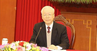 Tổng Bí thư Nguyễn Phú Trọng hội đàm trực tuyến cấp cao với Chủ tịch Đảng Dân chủ Tự do, Thủ tướng Nhật Bản