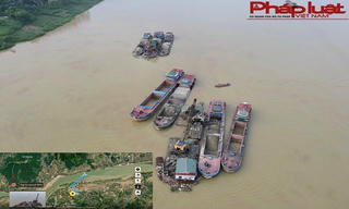 Báo động tình trạng khai thác cát, sỏi sai quy định trên sông Lô: Kì 1: Ngang nhiên khai thác tài nguyên ngoài giờ quy định 