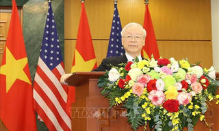 Toàn văn phát biểu của Tổng Bí thư Nguyễn Phú Trọng với báo chí sau Hội đàm với Tổng thống Hoa Kỳ Joe Biden