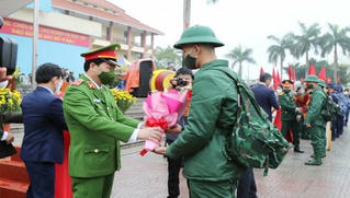 Quảng Bình: 226 thanh niên ưu tú lên đường thực hiện nghĩa vụ Công an nhân dân