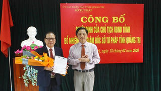Quảng Trị có tân Phó Giám đốc Sở Tư pháp