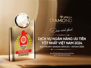 VPBank được vinh danh giải thưởng 'Dịch vụ ngân hàng ưu tiên tốt nhất Việt Nam'