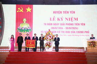 Kỷ niệm 70 năm giải phóng Tiên Yên và đón nhận cờ thi đua của Thủ tướng Chính phủ