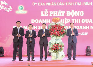 Thái Bình: Phát động doanh nghiệp thi đua đẩy mạnh sản xuất kinh doanh năm 2025