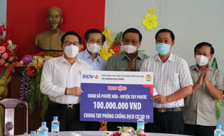 BIDV Quy Nhơn chung tay đẩy lùi dịch COVID-19