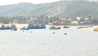  Cửa biển, luồng lạch vào cảng cá Tam Quan bị bồi lấp nghiêm trọng