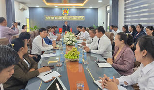Sở Tư pháp tỉnh Khánh Hòa ký kết bản ghi nhớ hợp tác với hai Sở Tư pháp nước bạn Lào