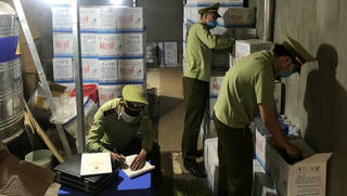 Xử phạt một cơ sở sản xuất nước uống xâm phạm quyền sở hữu trí tuệ nhãn hiệu AQUAFINA