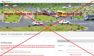 Cảnh báo website tracuugplxgov.vn giả mạo trang thông tin điện tử Giấy phép lái xe