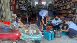 Thu giữ gần 6.000 sản phẩm hàng hóa có dấu hiệu giả mạo nhãn hiệu Makita và Việt Tiệp