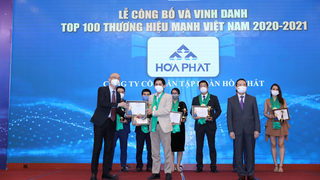 Hòa Phát được vinh danh Thương hiệu mạnh lần thứ 10 liên tiếp