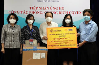 T&T Group và Ngân hàng SHB trao tặng TP HCM 2 triệu bộ kit xét nghiệm nhanh COVID-19 trị giá 250 tỷ đồng