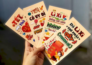 Bao lì xì tiễn 'Cô Vy', 'gieo quẻ lời chúc' thu hút giới trẻ dịp Tết Nhâm Dần 2022