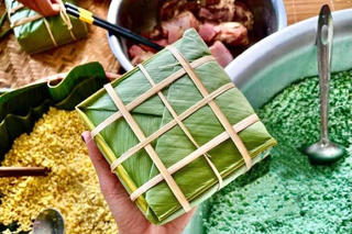 Bánh chưng “diệp lục” độc lạ ngày Tết Nguyên đán 2022