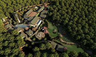 Siêu biệt thự triệu đô nằm trên đồi, bao bọc là mảng xanh thiên nhiên lãng mạn