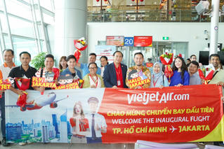 Vietjet mở đường bay thẳng TP Hồ Chí Minh - Jakarta nhân chuyến thăm của Chủ tịch Quốc hội đến Indonesia