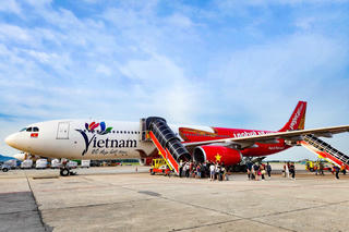 Biểu tượng Du lịch Việt Nam lên thân tàu bay lớn của Vietjet