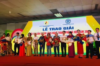 56 tác phẩm đạt giải tại Hội thi sản phẩm làng nghề TP Hà Nội 2023 