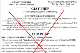 Giả mạo giấy phép Bộ Công Thương tổ chức sự kiện tặng quà tri ân