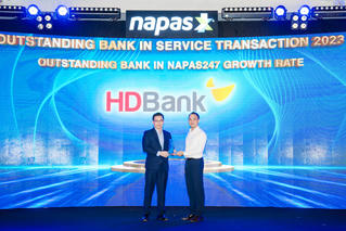 HDBank dẫn đầu tốc độ tăng trưởng số lượng giao dịch NAPAS 247