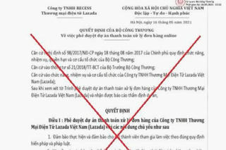 Cảnh báo giả mạo Bộ Công Thương phê duyệt dự án thanh toán xử lý đơn hàng online