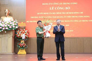 Thượng tướng Lương Tam Quang giữ chức Bí thư Đảng ủy Công an Trung ương