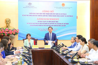 1.000 lao động Việt Nam sẽ sang Australia làm việc trong ngành nông nghiệp